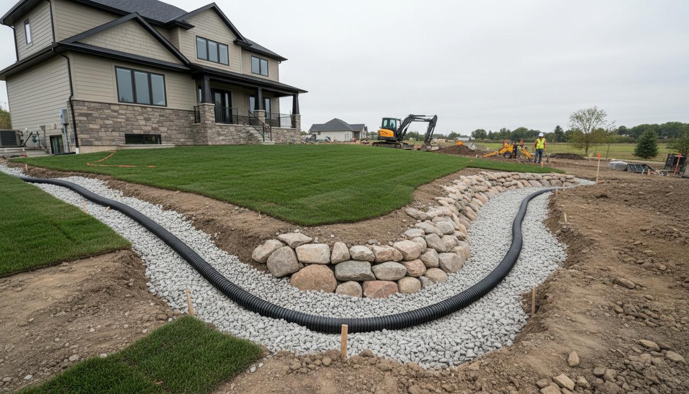 French Drain & Grading Installation